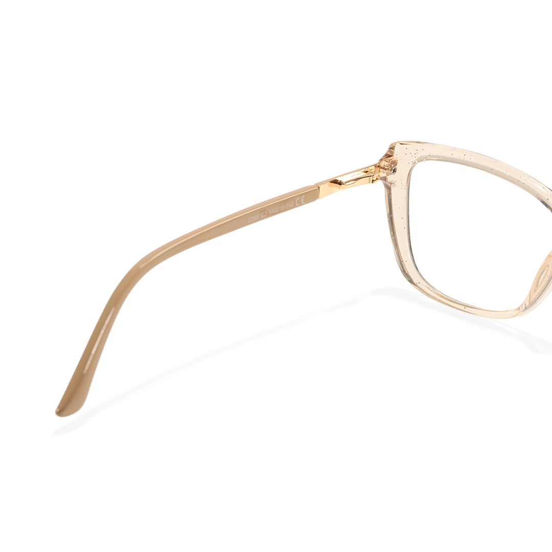 Hinge detail of Spark cat eye tr90 eyeglasses CR0062510 in pink
