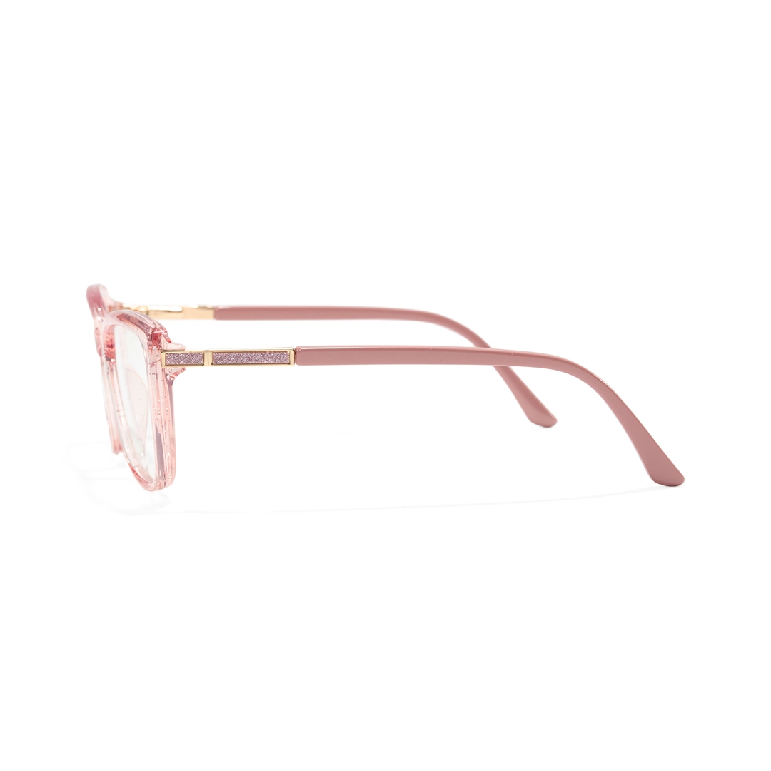 Side view of Spark cat eye tr90 eyeglasses CR0062510 in pink