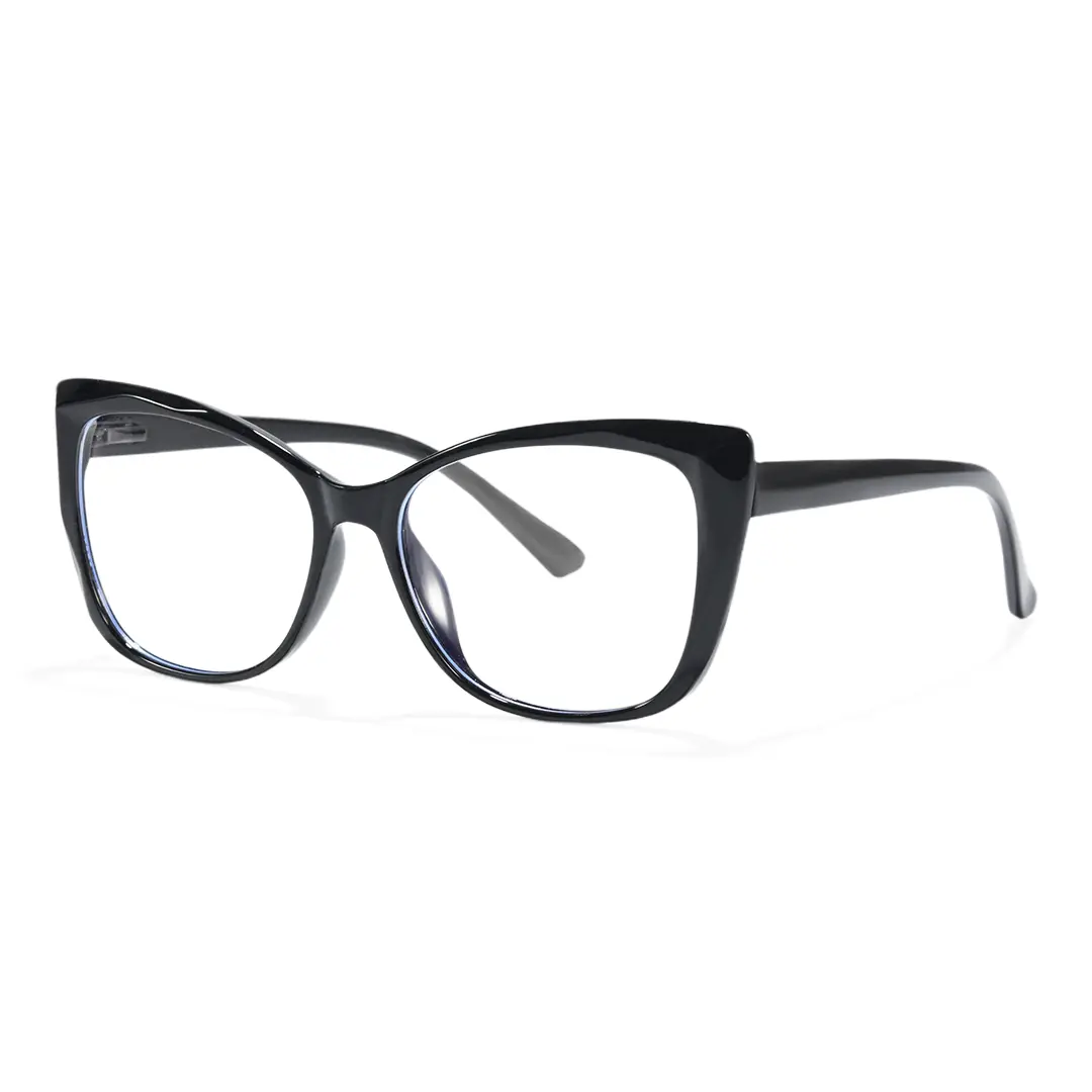 Angle view of Stay cat eye pc eyeglasses CP0062209 in black