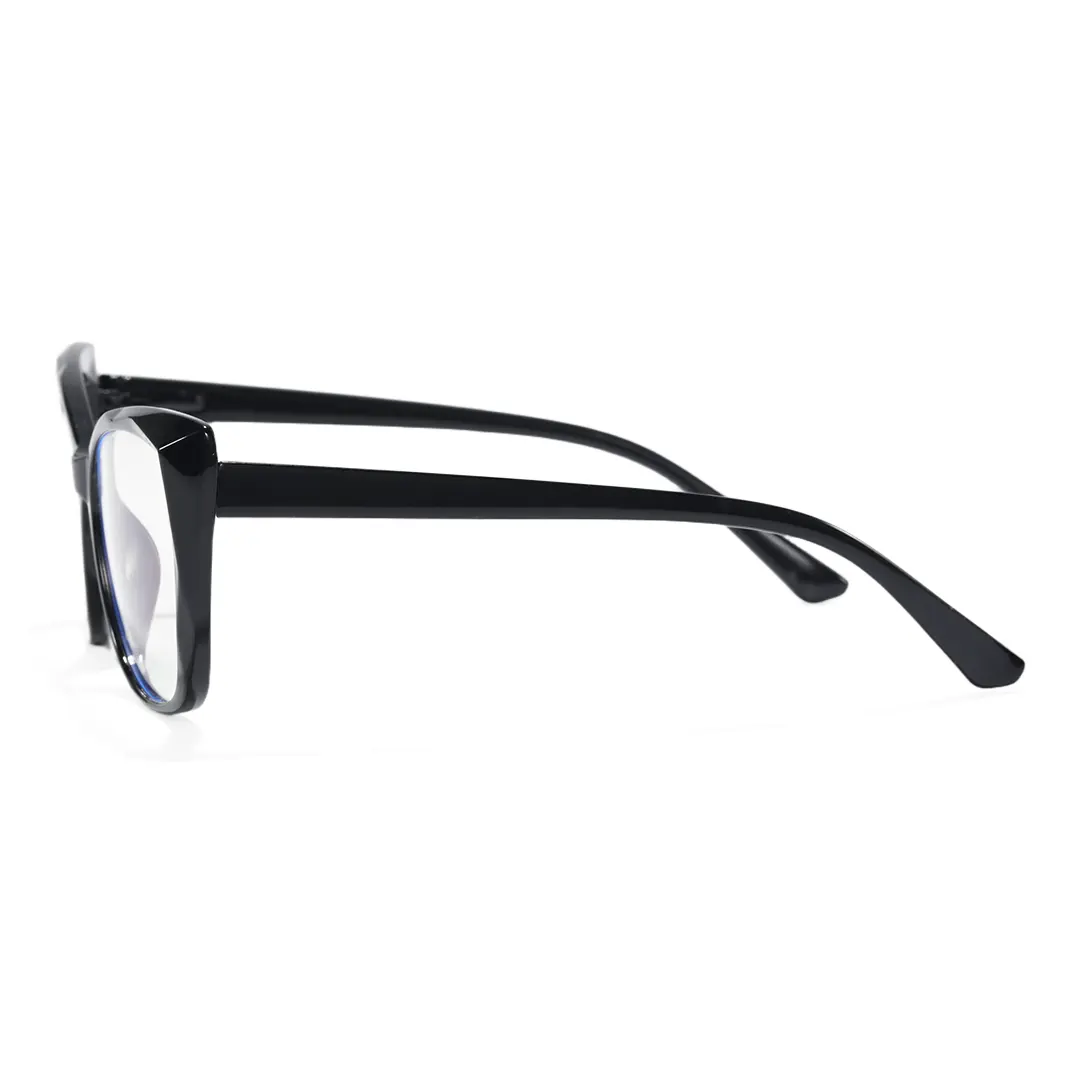 Side view of Stay cat eye pc eyeglasses CP0062209 in black