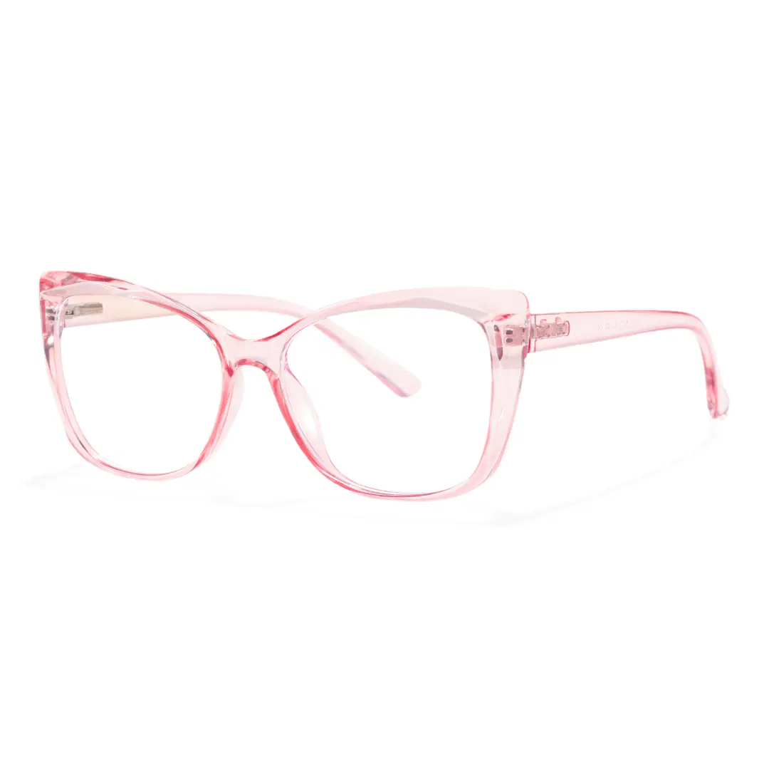 Angle view of Stay cat eye pc eyeglasses CP0062209 in pink