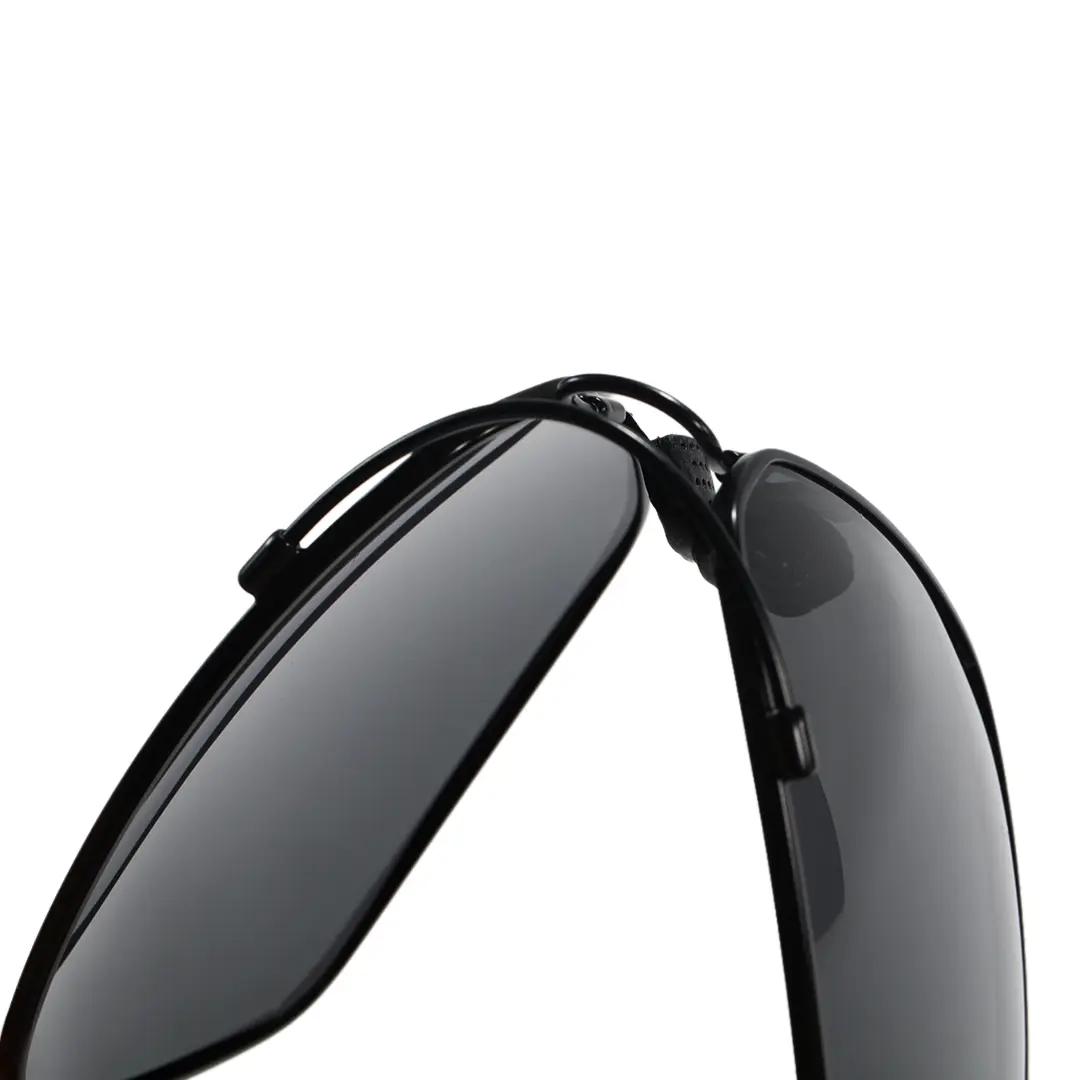 Frame detail view of Talon aviator metal sunglasses AM0052603 in black