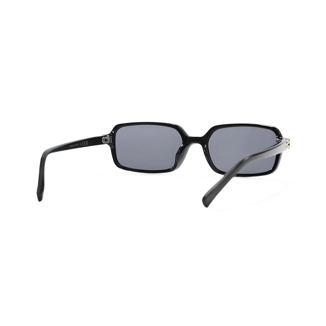 Back view of Tamar rectangle pc sunglasses EP0172507 in black