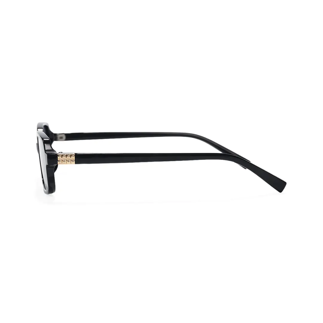 Side view of Tamar rectangle pc sunglasses EP0172507 in black