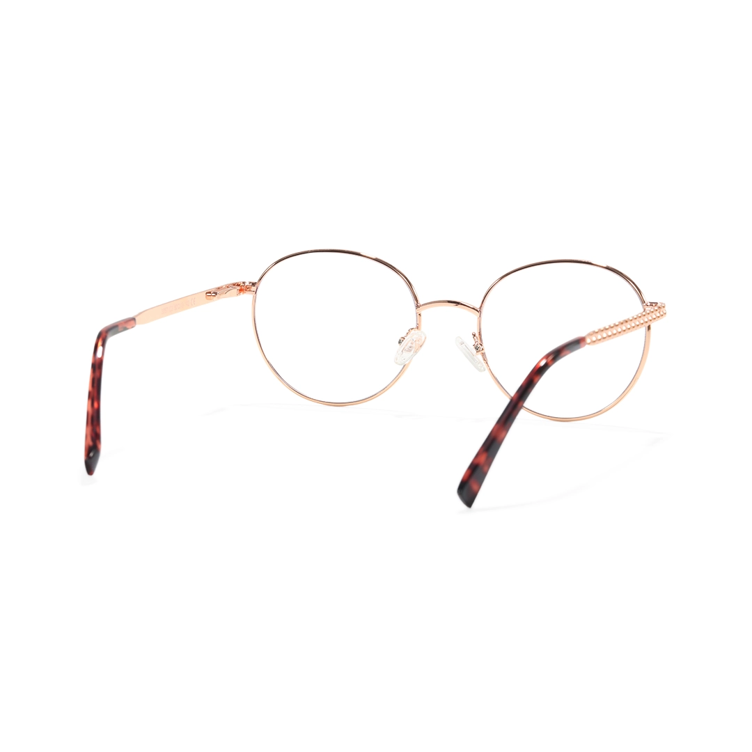 Back view of Tiana round metal eyeglasses RM0492302 in bronze
