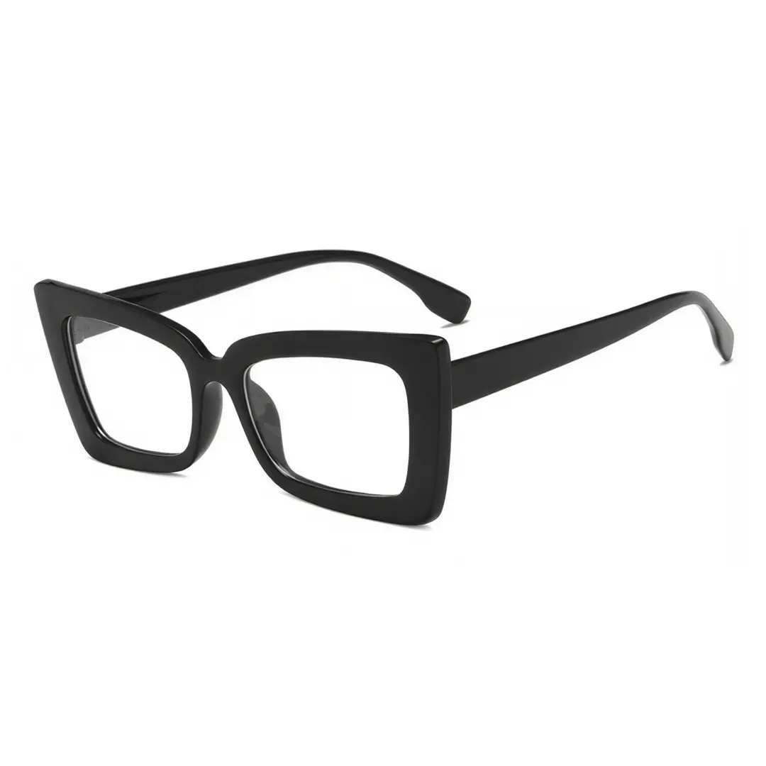 Angle view of Tinff butterfly pc eyeglasses CP0162310 in black