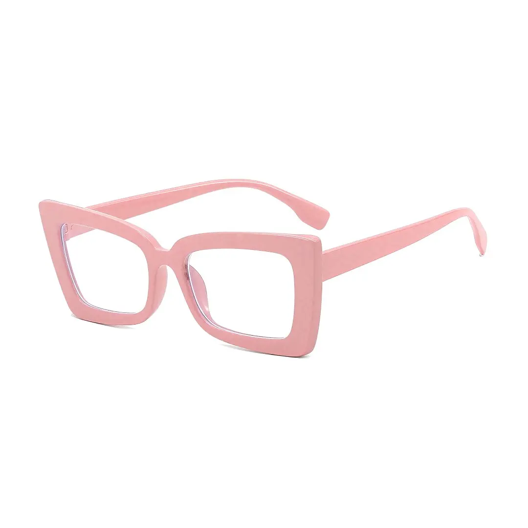 Angle view of Tinff butterfly pc eyeglasses CP0162310 in pink