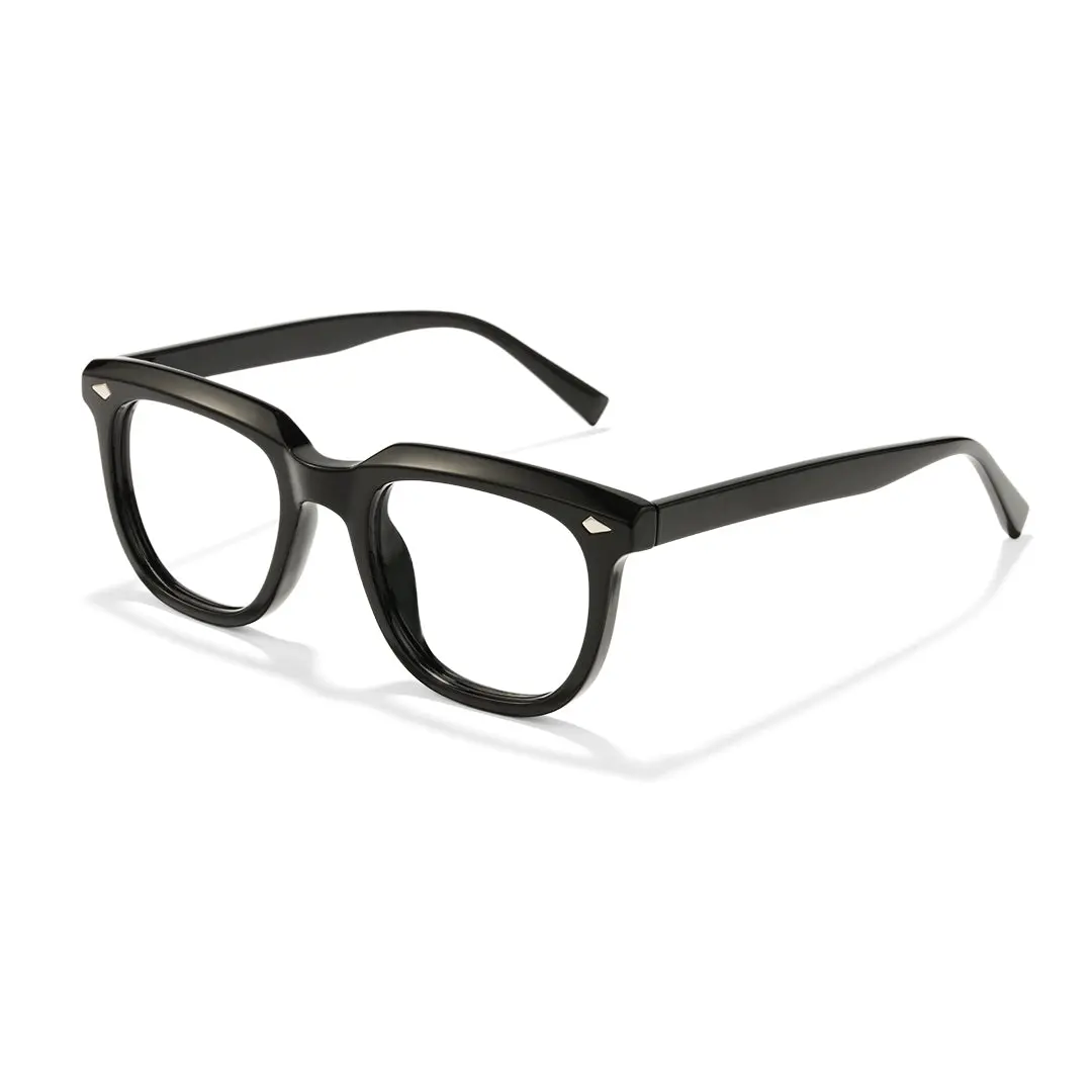 Angle view of Trent rectangle tr90 eyeglasses ER0182412 in black