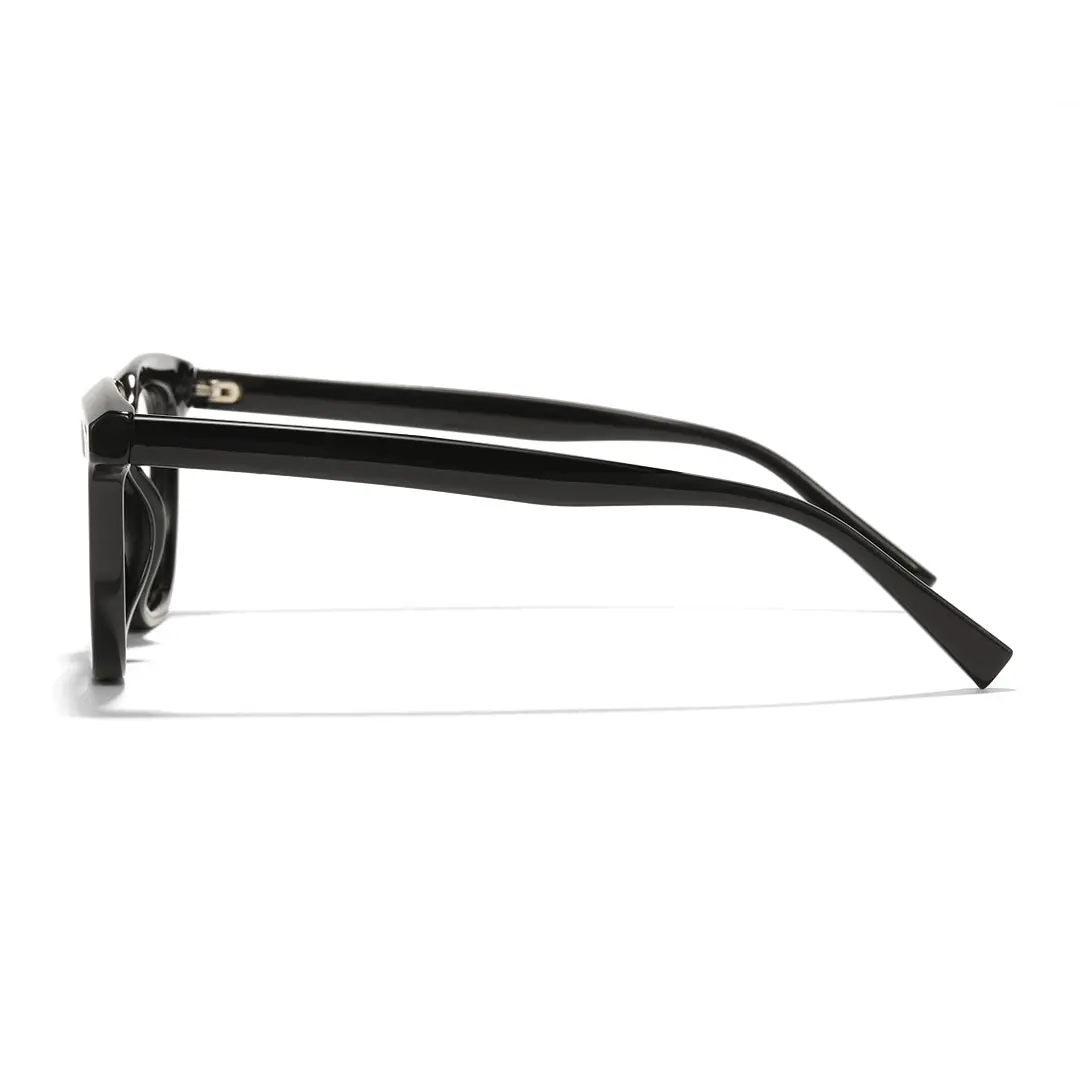 Side view of Trent rectangle tr90 eyeglasses ER0182412 in black