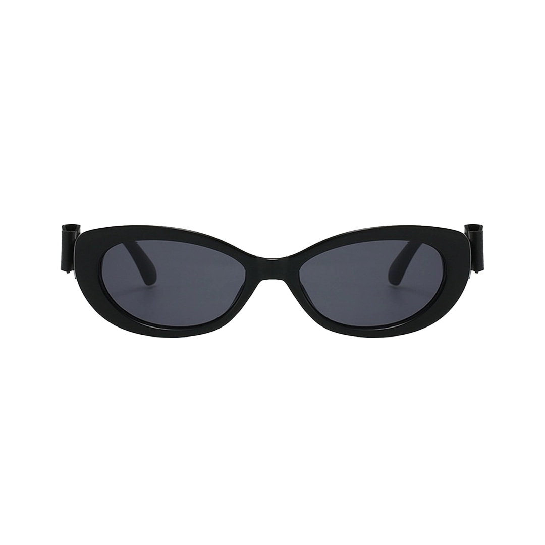 Front view of Tula cat-eye pc sunglasses CP0332512 in black