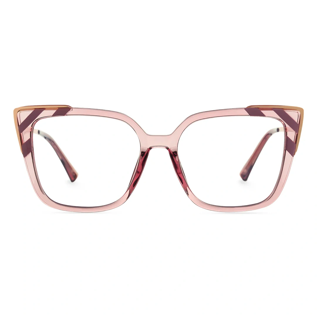 Front view of Vacas cat eye tr90 eyeglasses CR0052409 in pink