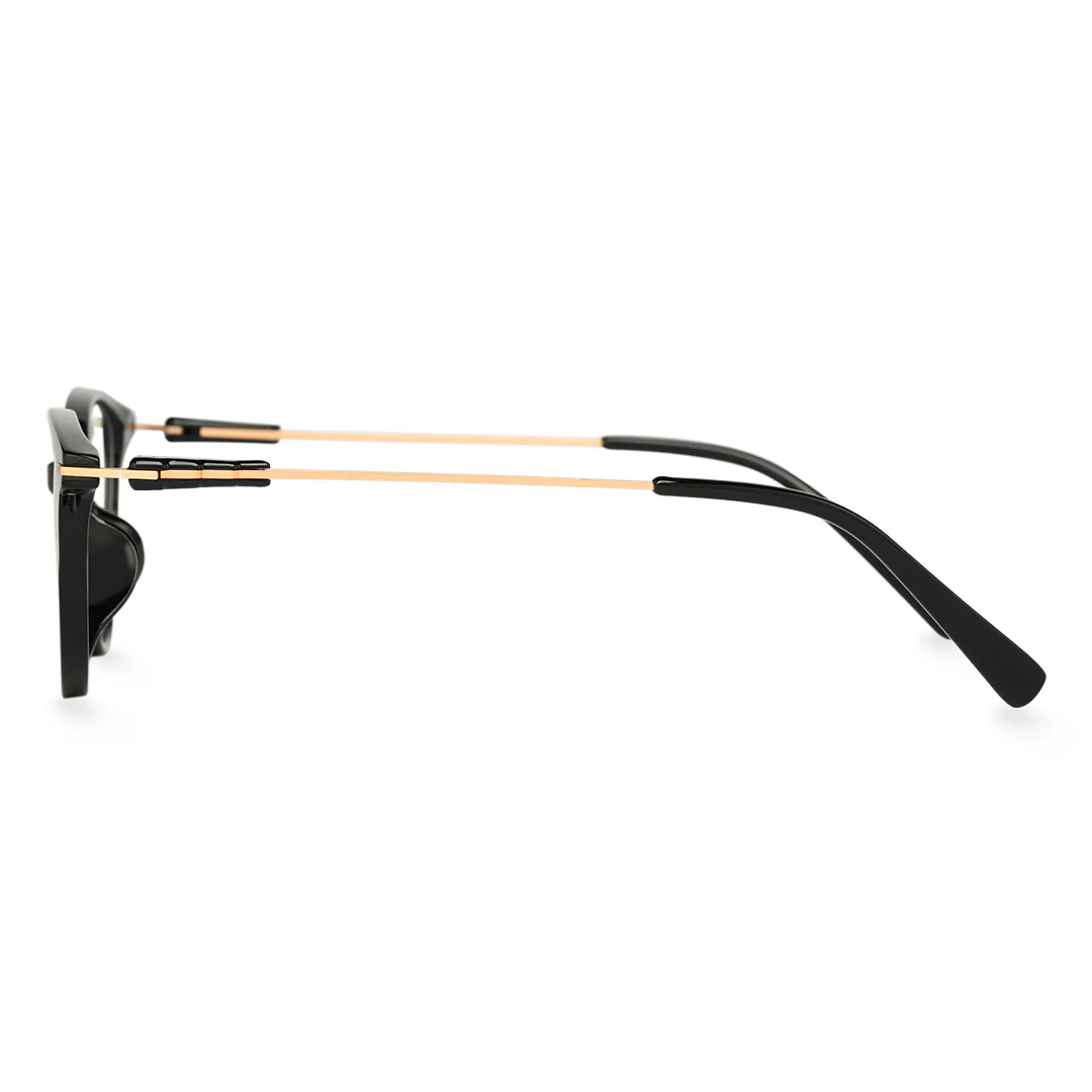 Side view of Vagan cat eye tr90 eyeglasses CR0072409 in black