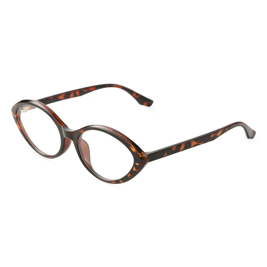 Angle view of Vaper cat eye tr90 eyeglasses CR0062409 in tortoise