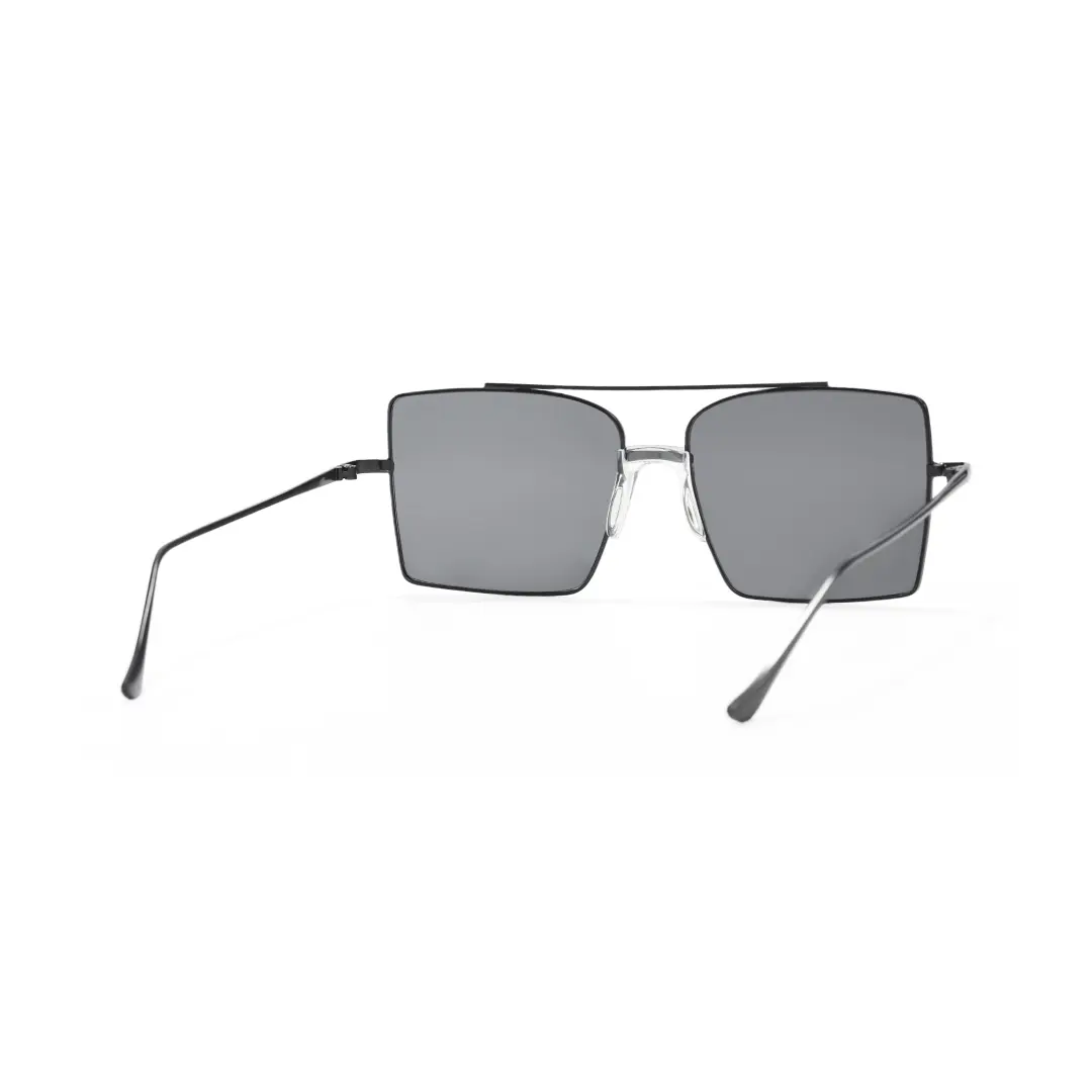 Back view of Vivien aviator metal sunglasses AM0072505 in grey