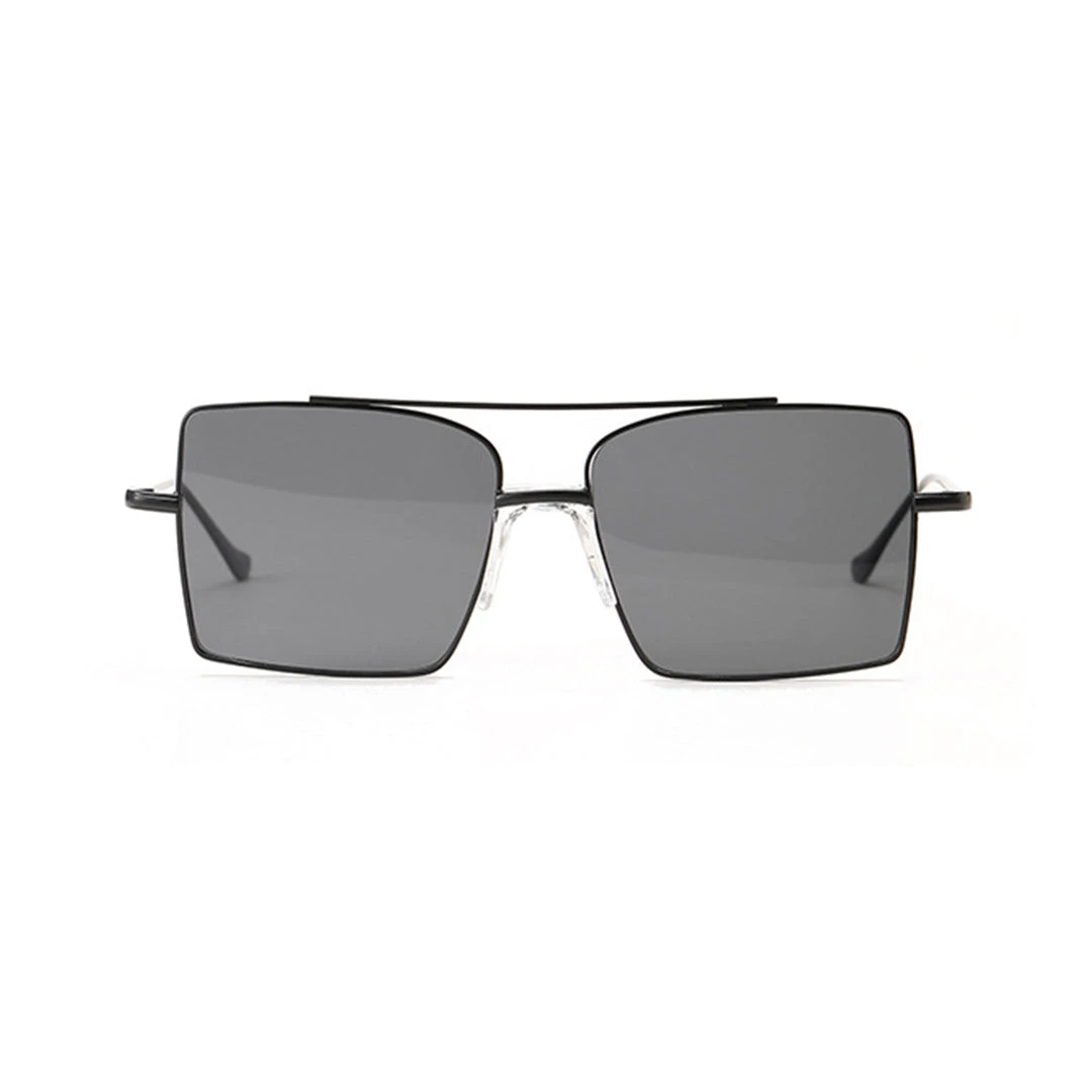Front view of Vivien aviator metal sunglasses AM0072505 in grey