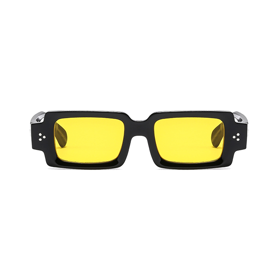 Front view of Wade rectangle pc sunglasses EP0242507 in black