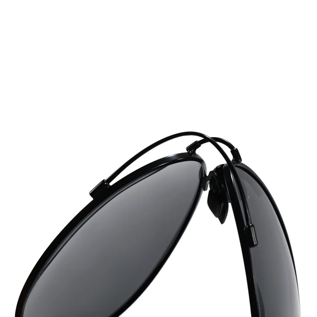 Frame detail view of Winton aviator metal sunglasses AM0042603 in black