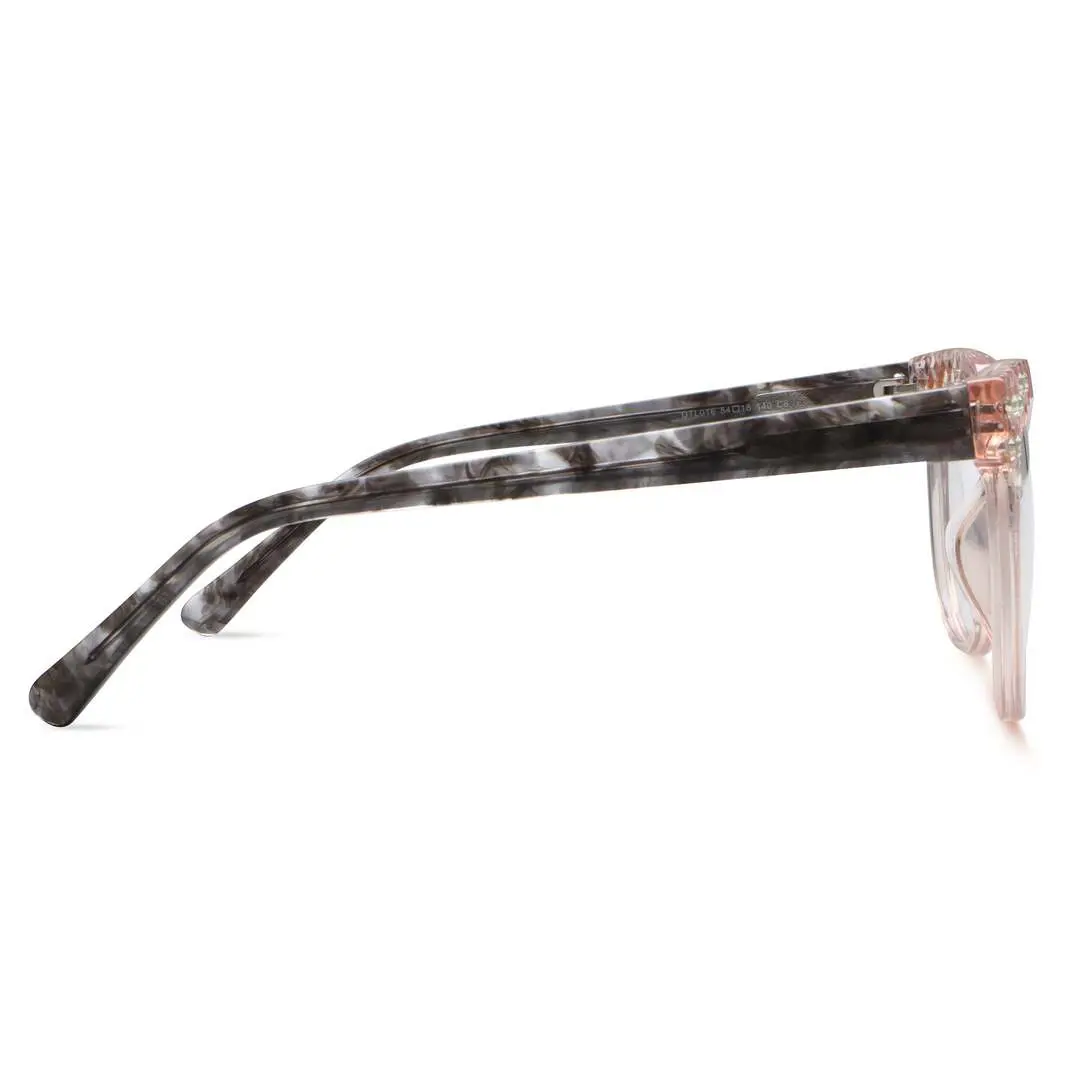 Side view of Wnbox cat eye tr90 eyeglasses CR0052303 in light pink