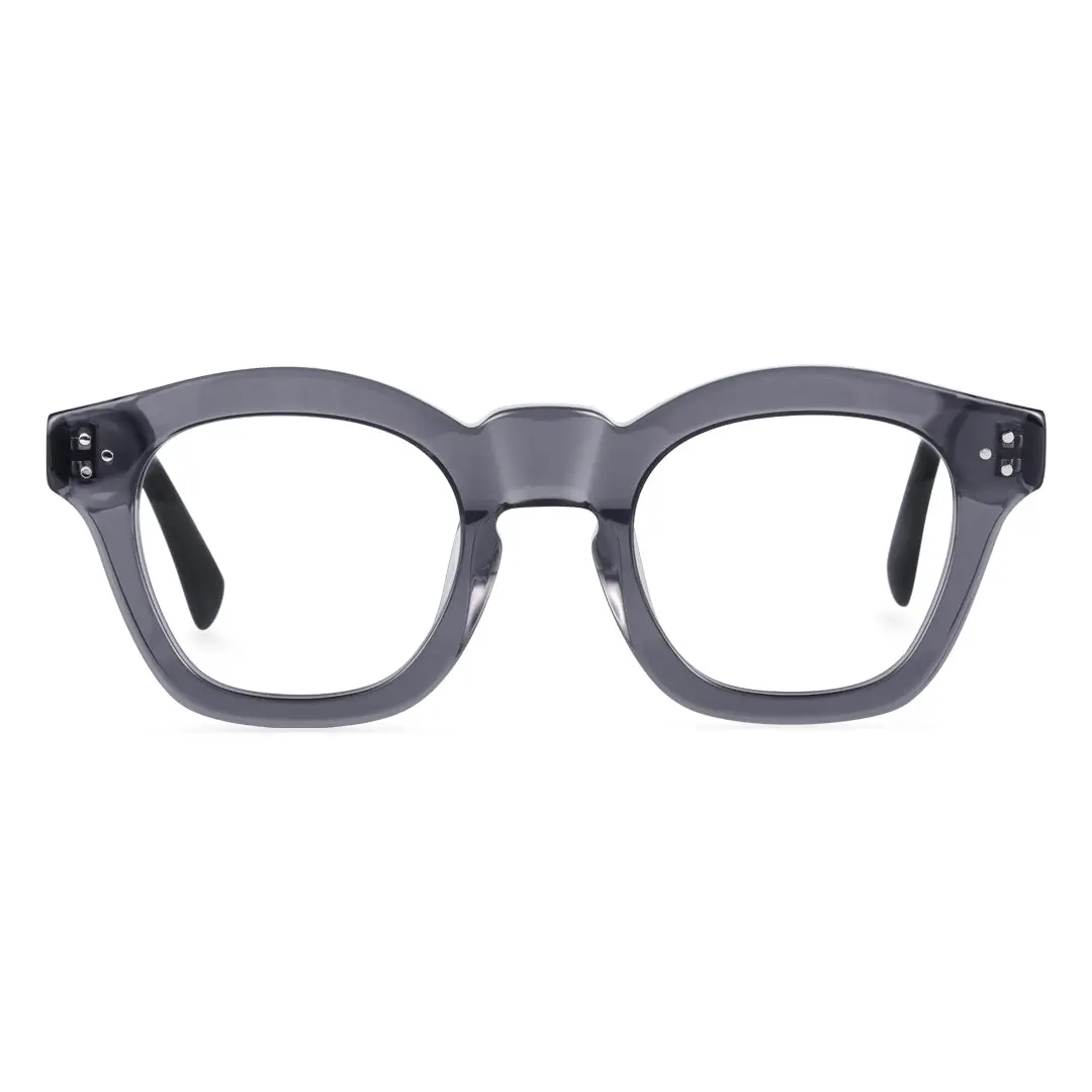 Front view of Wonda cat eye acetate eyeglasses CA0542302 in grey