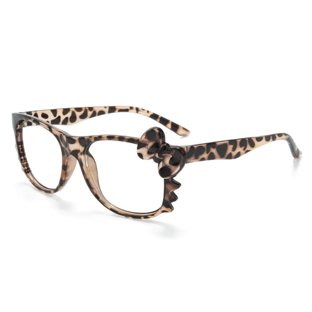 Angle view of Xeno rectangle pc eyeglasses EP0362512 in tortoise