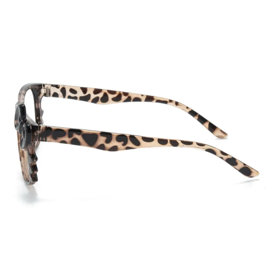 Side view of Xeno rectangle pc eyeglasses EP0362512 in tortoise