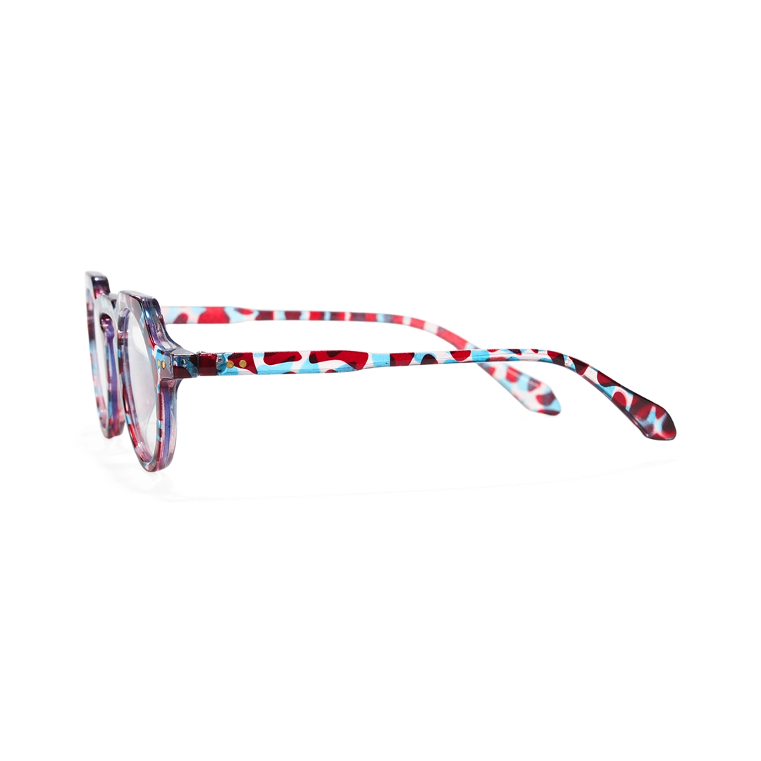 Side view of Zion geometric pc eyeglasses GP0122308 in multicolor